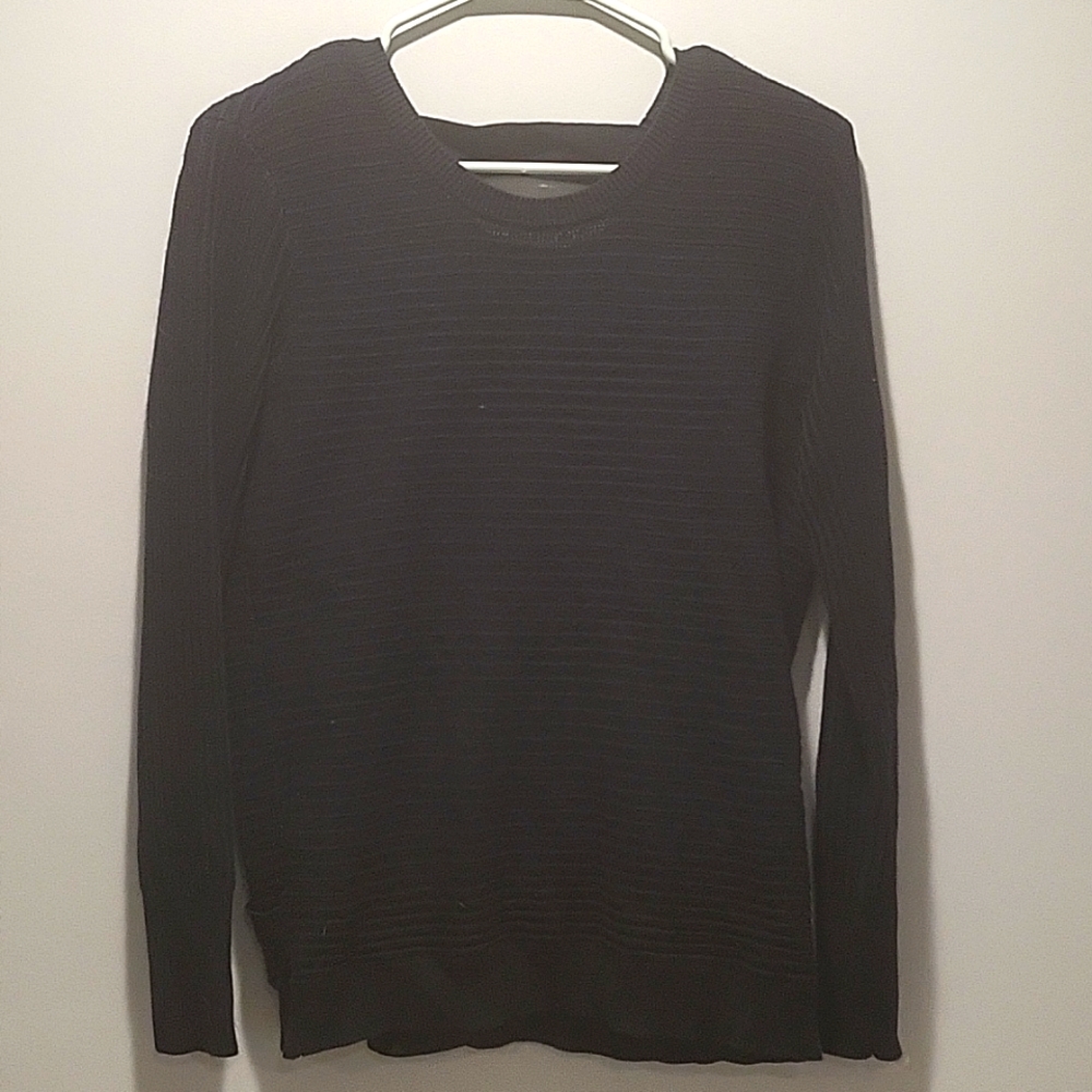 Dark Blue open back sweater